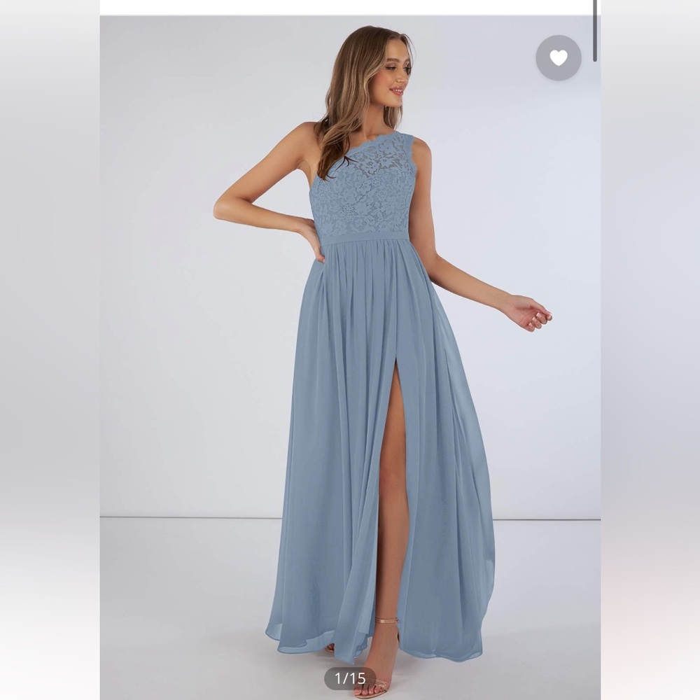 Azazie Demi Bridesmaid Dress in Dusty Blue